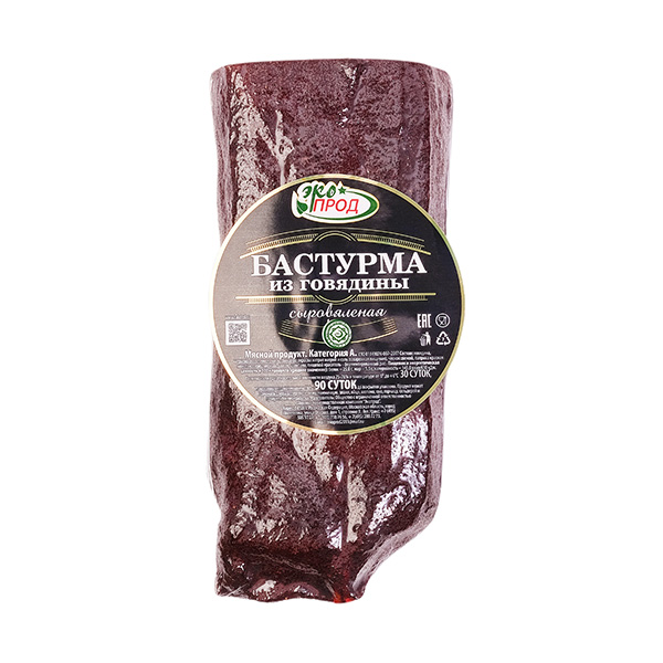 Бастурма из говядины Россия ~ 0.6-1.1 кг в шт