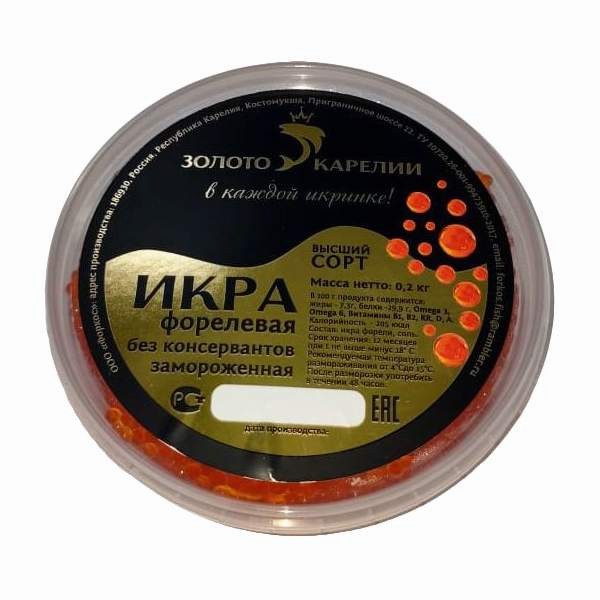 Красная икра форели Золото Карелии 500 г